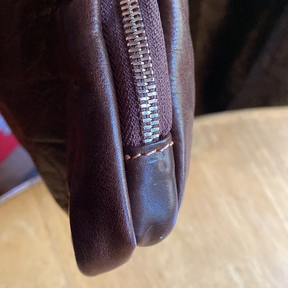 Valentina In Pell Brown Genuine Leather Briefcase Made In Italy